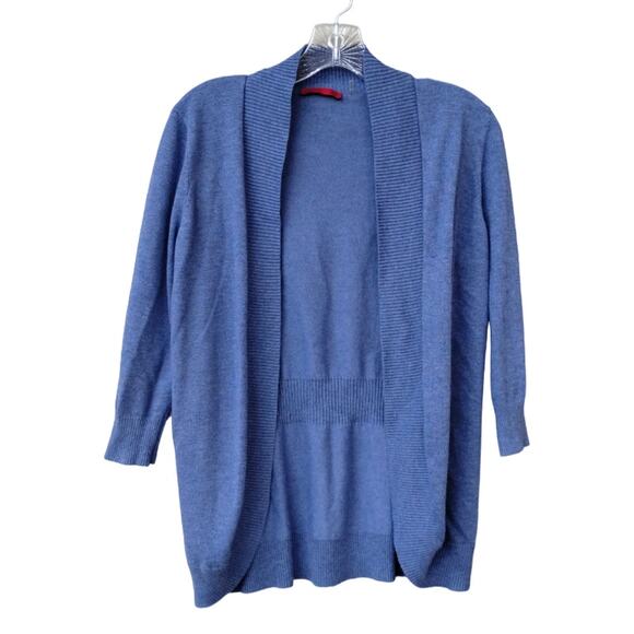 RED label brand Open Lightweight Rayon blend Cardigan Cornflower Blue Size L - Picture 1 of 9